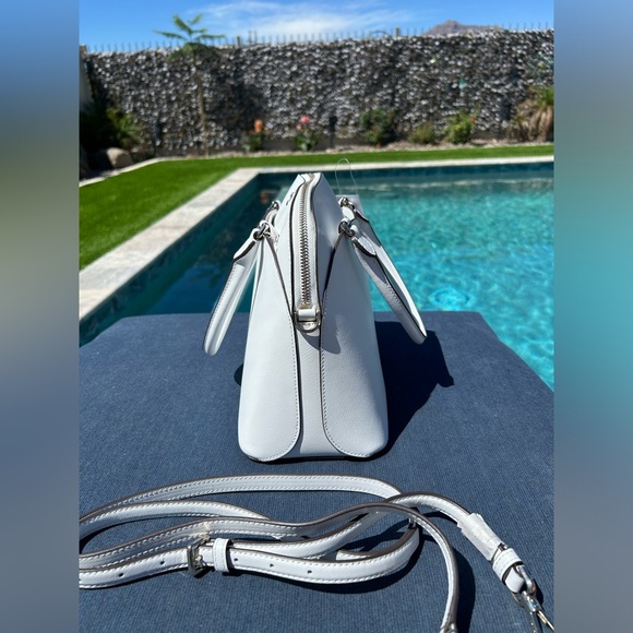 KATE SPADE ♠️White Dove Dome Payton Satchel | Leather, Convertible - Picture 9 of 17